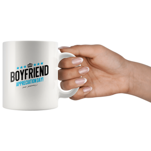 Girlfriend & Boyfriend Appreciation Day couples gift mugs