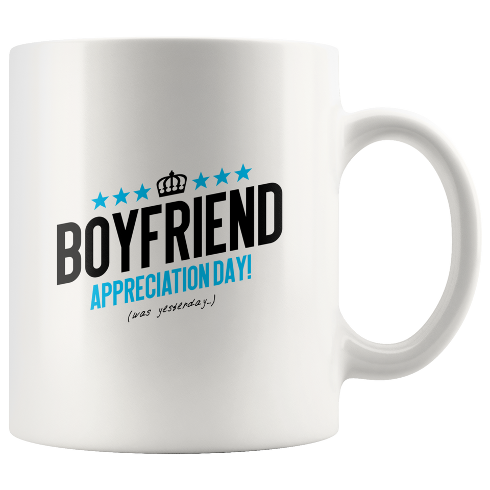 Girlfriend & Boyfriend Appreciation Day couples gift mugs