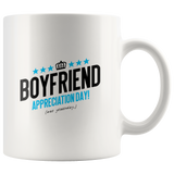 Girlfriend & Boyfriend Appreciation Day couples gift mugs