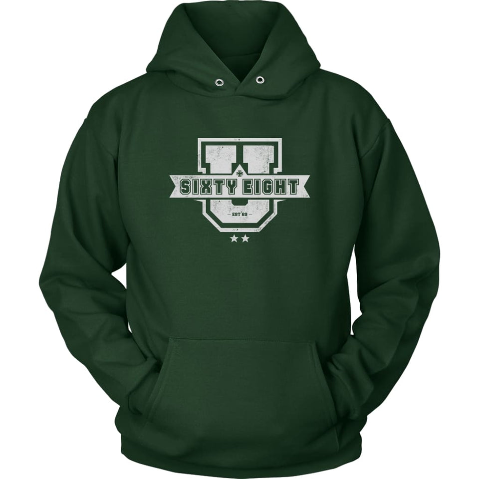 68 + U hoodie - Unisex Hoodie / Dark Green / M - T-shirt