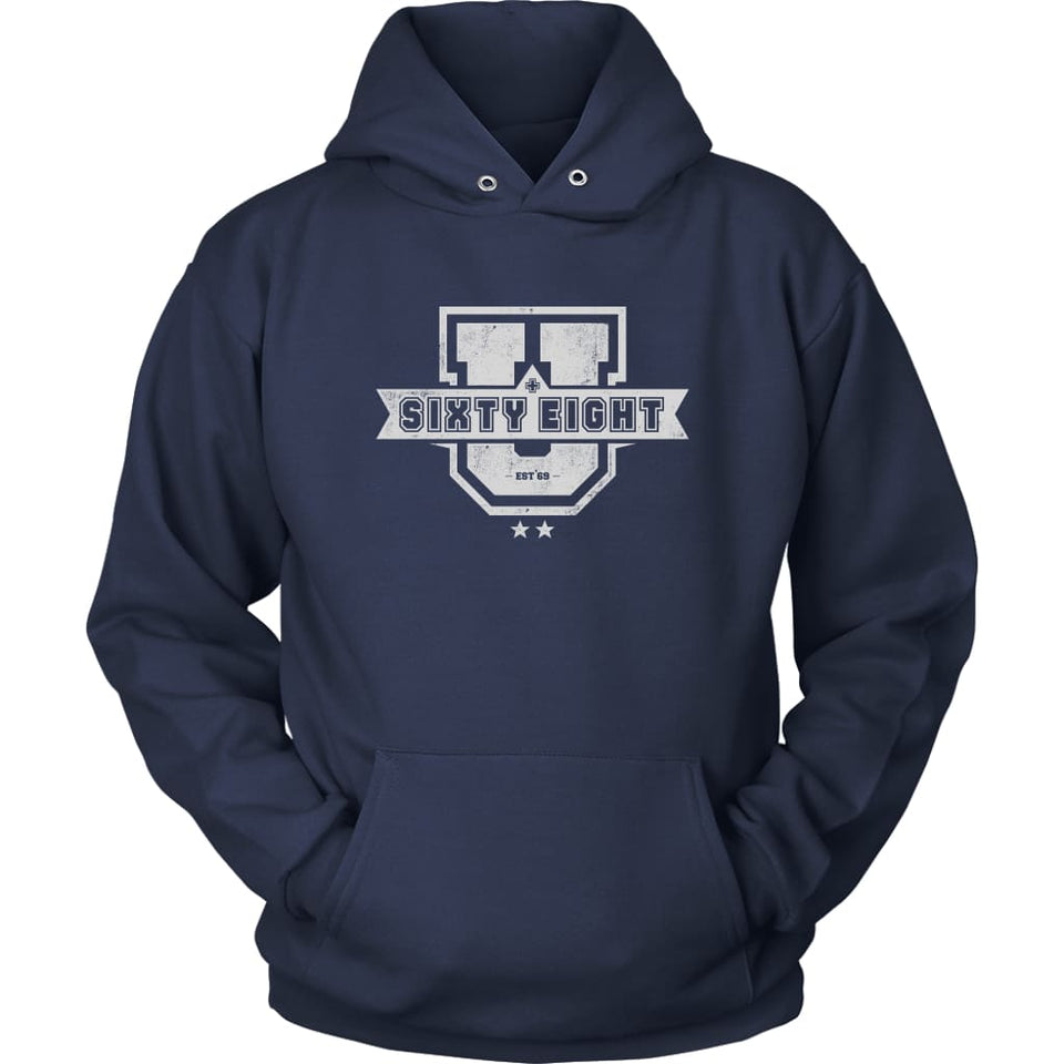 68 + U hoodie - Unisex Hoodie / Navy / M - T-shirt