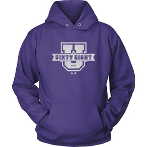 68 + U hoodie - Unisex Hoodie / Purple / M - T-shirt