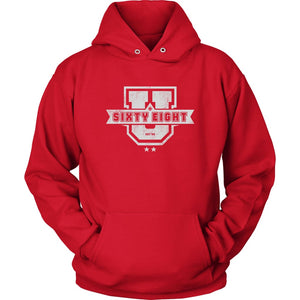 68 + U hoodie - Unisex Hoodie / Red / M - T-shirt