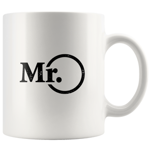 Mr and Mrs - newlywed or anniversary combo Mugs