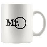 Mr and Mrs - newlywed or anniversary combo Mugs