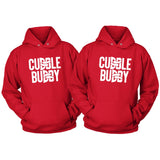 Cuddle Buddy matching couple hoodies - S / S - T-shirt