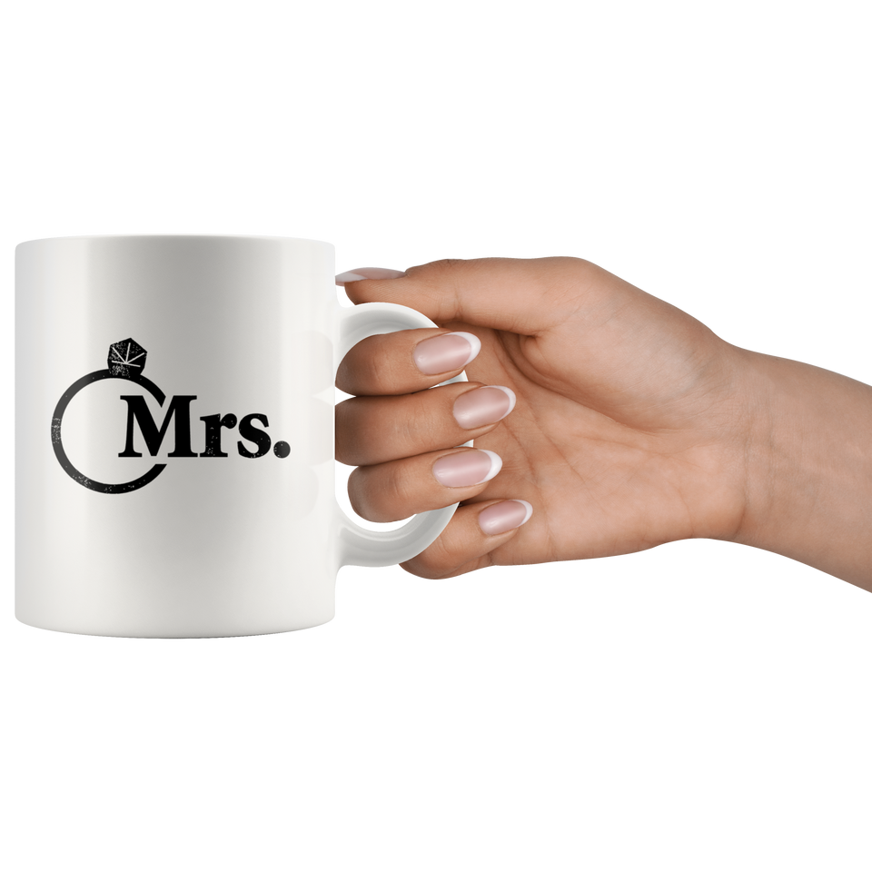 Mr and Mrs - newlywed or anniversary combo Mugs