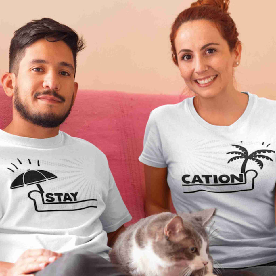 StayCation gift t-shirts combo set