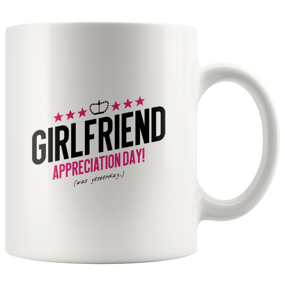 Girlfriend & Boyfriend Appreciation Day couples gift mugs