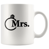 Mr and Mrs - newlywed or anniversary combo Mugs