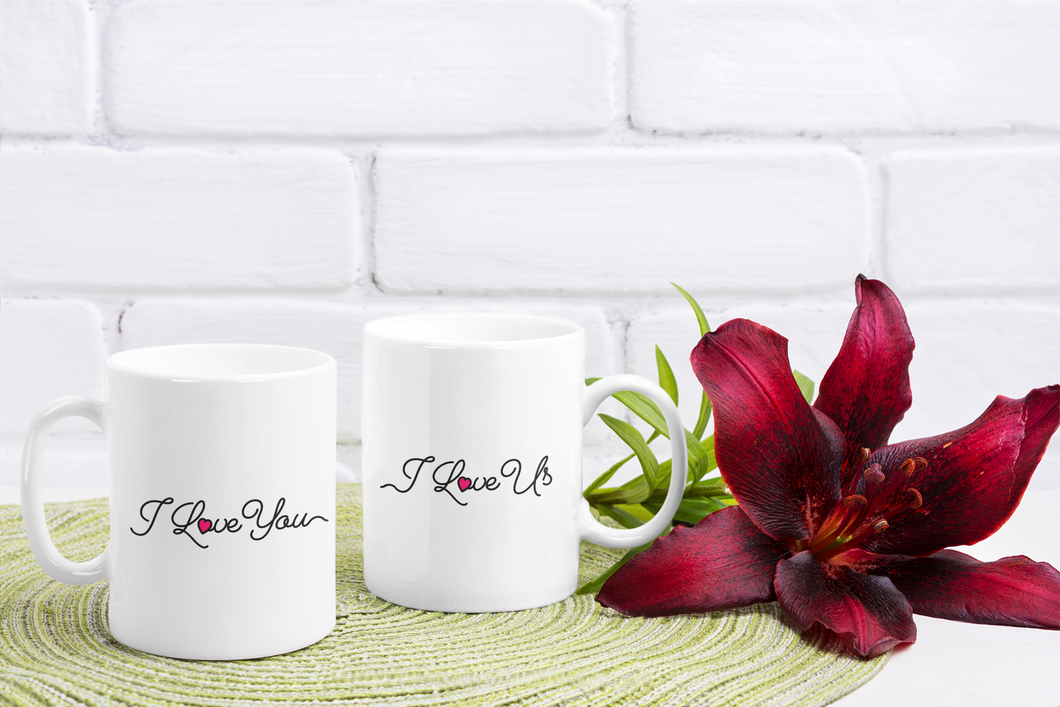 I love you, I love us  - combo mugs