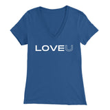 LOVE U t-shirt - Bella Womens V-Neck / True Royal / S - 