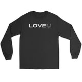 LOVE U t-shirt - Gildan Long Sleeve Tee / Black / S - 