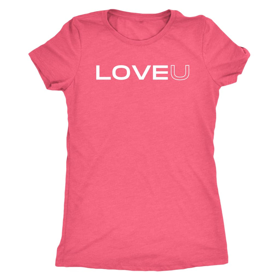 LOVE U t-shirt - Next Level Womens Triblend / Vintage Light 