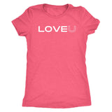 LOVE U t-shirt - Next Level Womens Triblend / Vintage Light 
