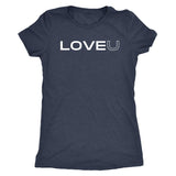 LOVE U t-shirt - Next Level Womens Triblend / Vintage Navy /