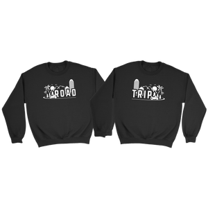 Motorcycle Road Trip matching couple sweatshirts - S / S - 