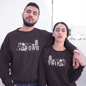 Motorcycle Road Trip matching couple sweatshirts - T-shirt