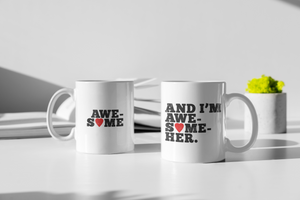 Who is awesome??!! Playful gift combo mugs