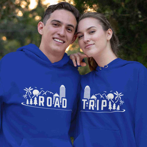 Road Trip matching couple hoodies - T-shirt