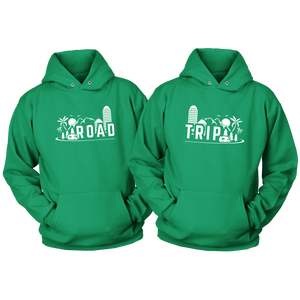 RV themed Road Trip matching couple hoodies - S / S - 