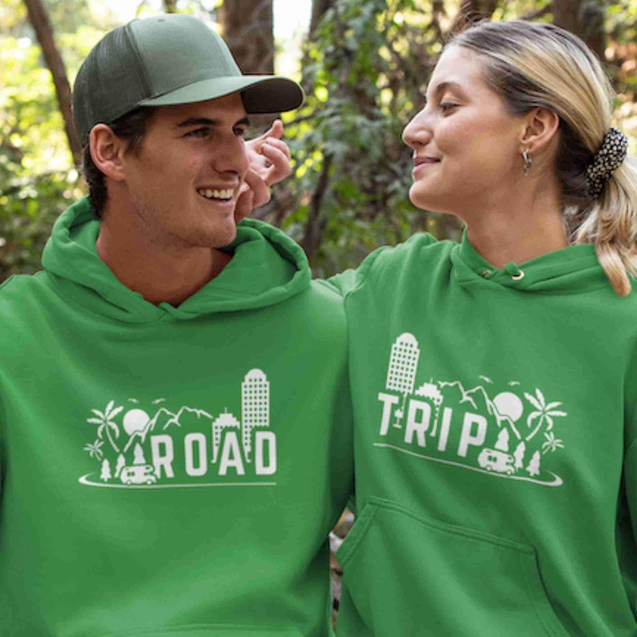 RV themed Road Trip gift couple hoodies set – Frisky Quesadilla