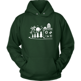 Vacation themed matching couple hoodies