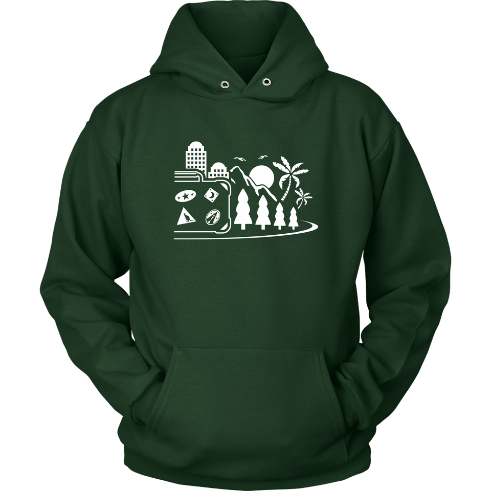 Vacation themed matching couple hoodies