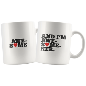 Who is awesome??!! Playful gift combo mugs