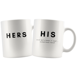 His and Hers playful combo mugs