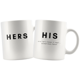 His and Hers playful combo mugs