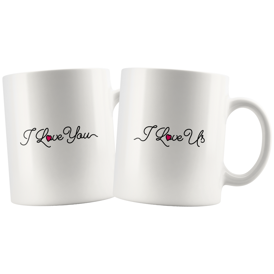 I love you, I love us  - combo mugs