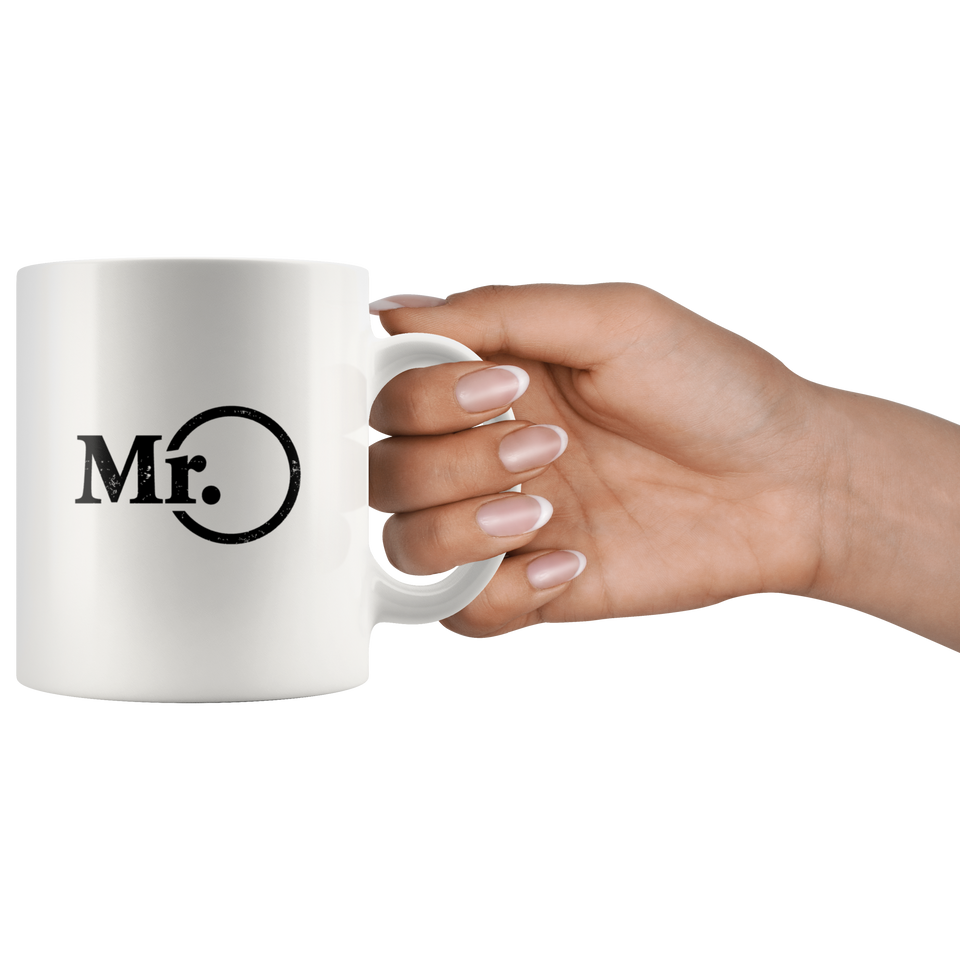 Mr and Mrs - newlywed or anniversary combo Mugs